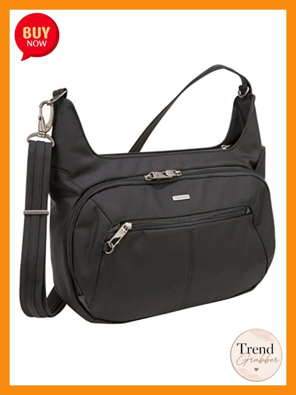 Anti-Theft Concealed Carry Hobo Messenger Bag with RFID Protection